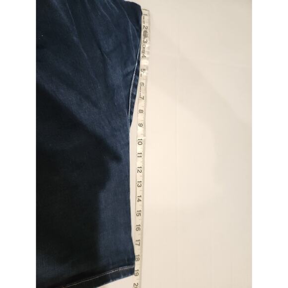 Lane Bryant Denim Capri Pants Size 22 Mid Rise Blue Pedal Jeans Flex Magic - Picture 6 of 8